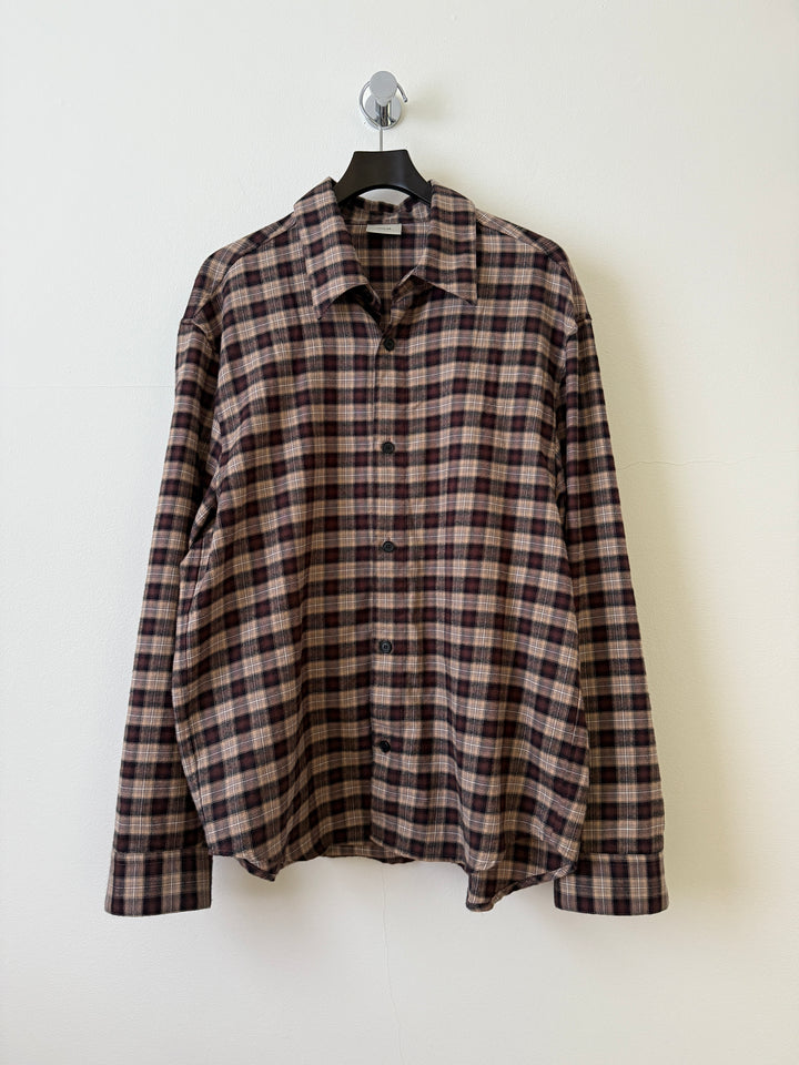 Ross Check Flannel in Cashmere & Cotton