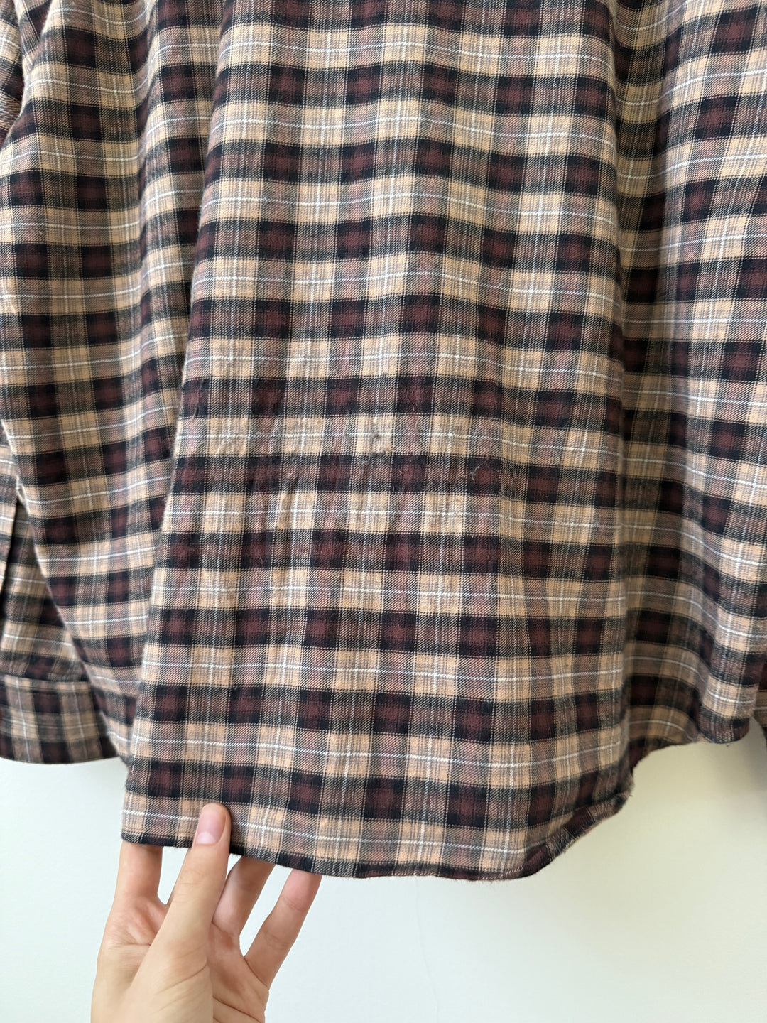 Ross Check Flannel in Cashmere & Cotton