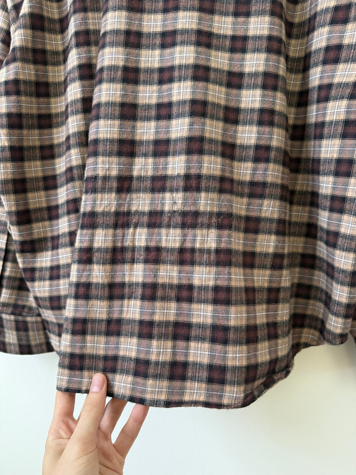 Ross Check Flannel in Cashmere & Cotton