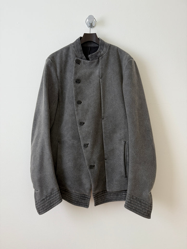Wool Asymmetrical Peacoat