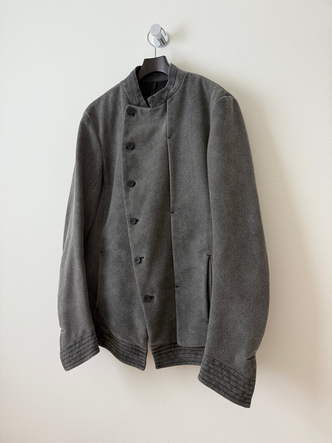 Wool Asymmetrical Peacoat