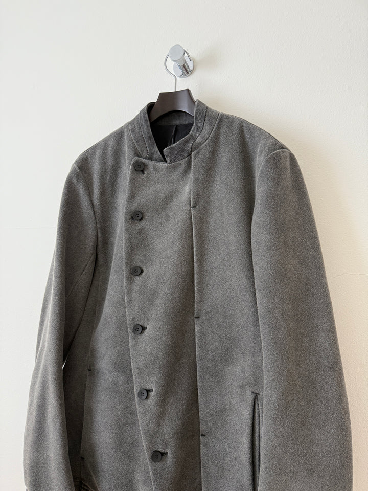 Wool Asymmetrical Peacoat