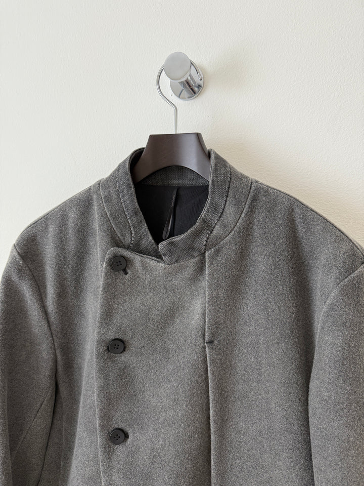 Wool Asymmetrical Peacoat