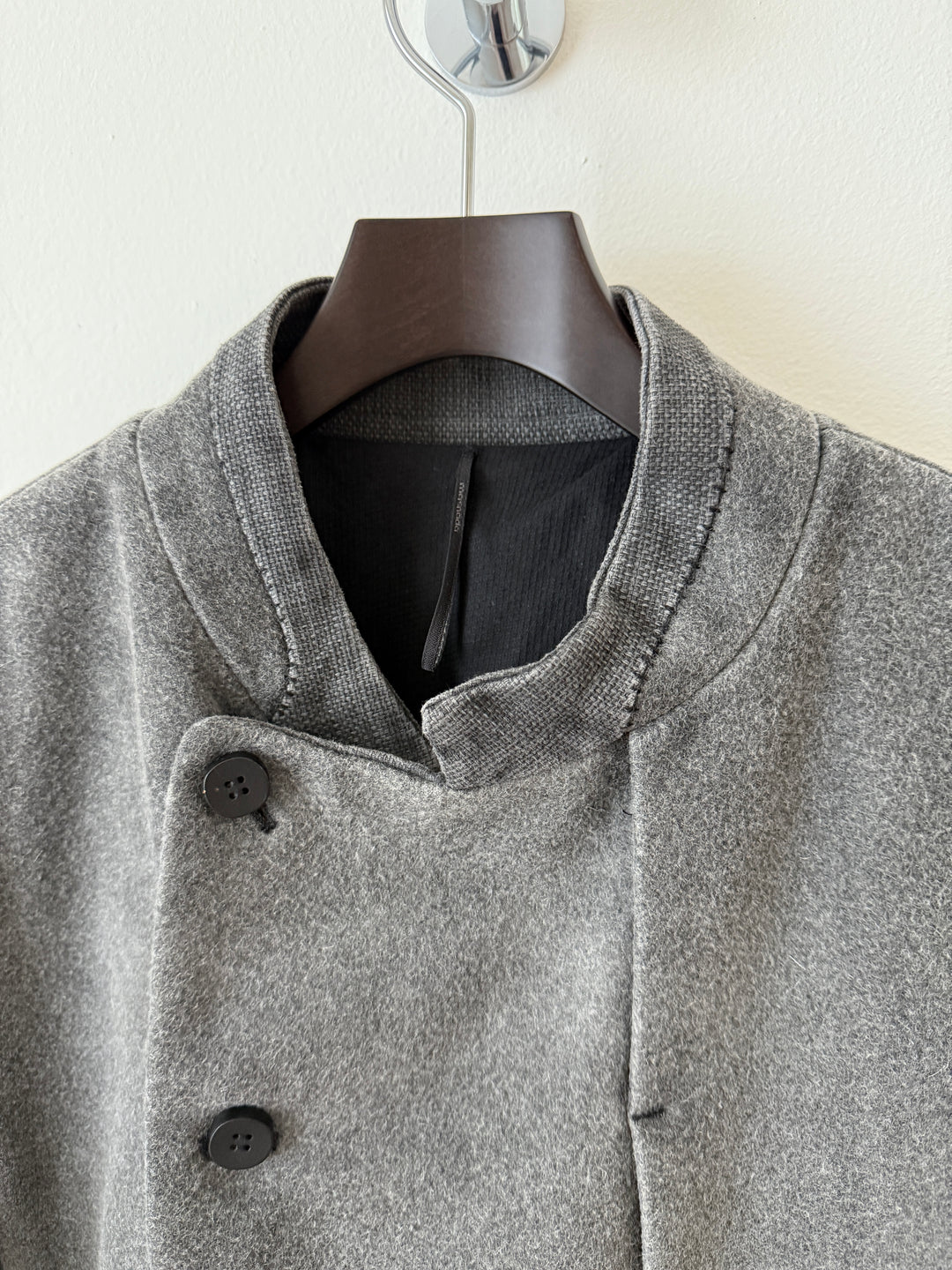 Wool Asymmetrical Peacoat