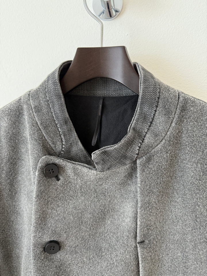 Wool Asymmetrical Peacoat