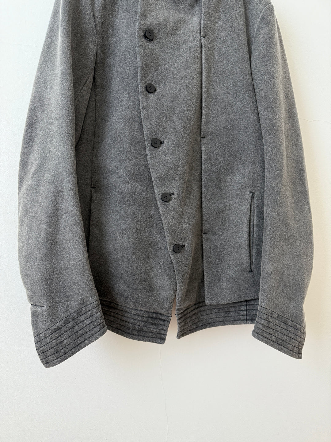 Wool Asymmetrical Peacoat