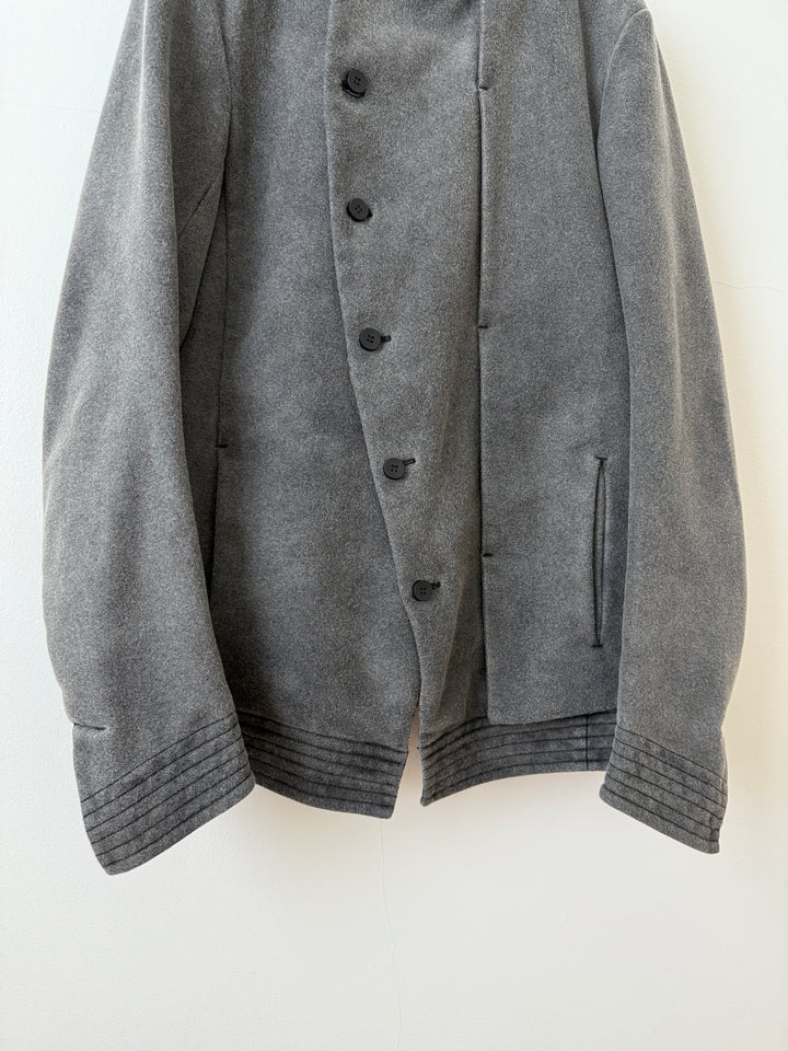 Wool Asymmetrical Peacoat