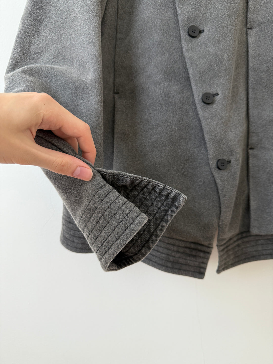 Wool Asymmetrical Peacoat