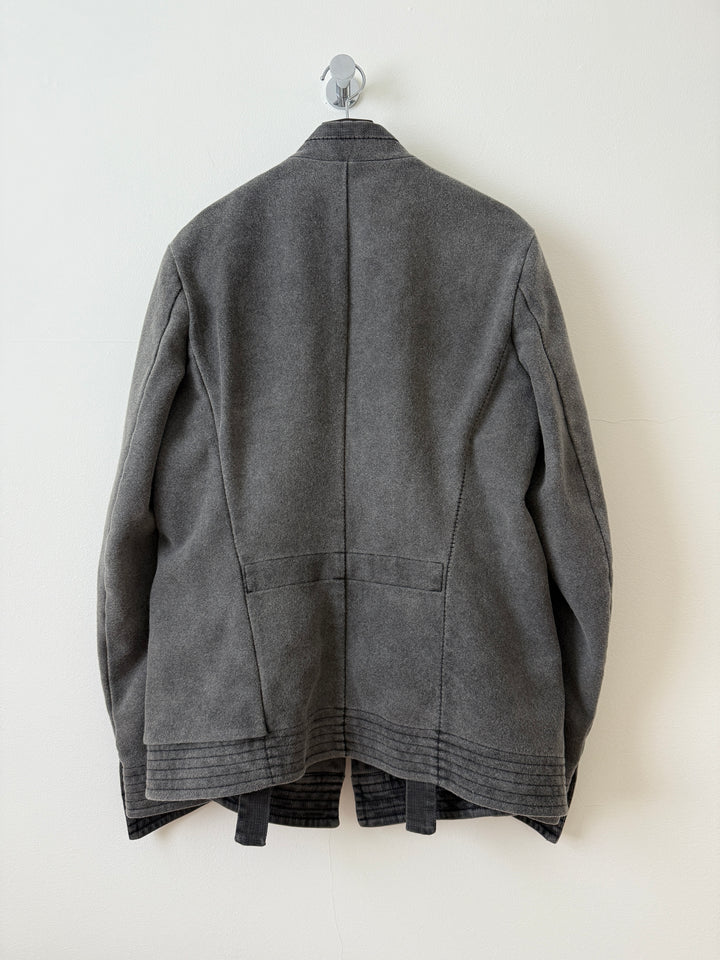 Wool Asymmetrical Peacoat