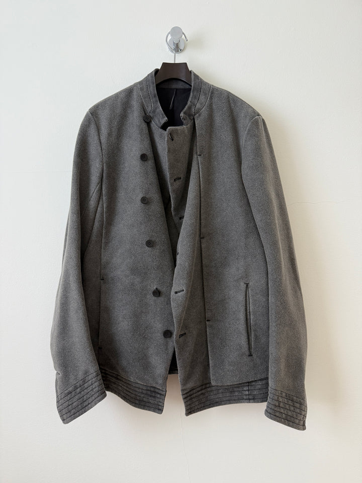 Wool Asymmetrical Peacoat