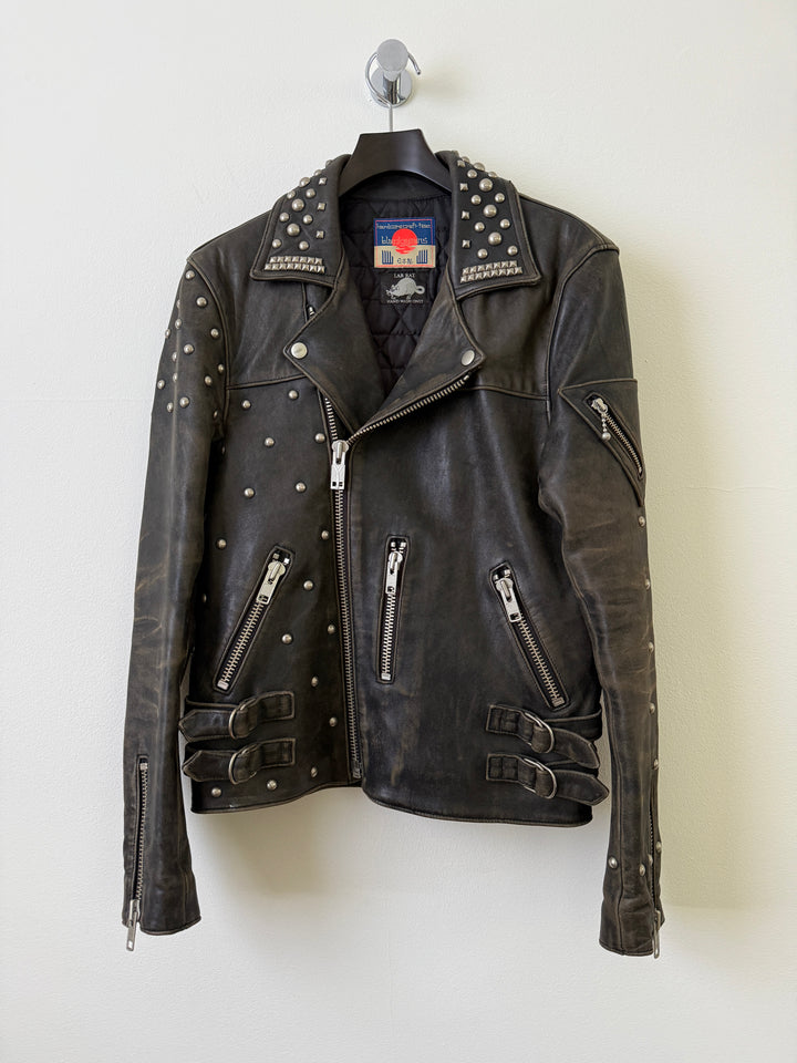 Lab Rat Studded Leather Punk Biker Moto Jacket