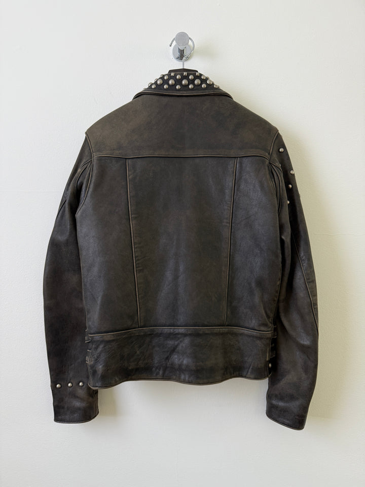 Lab Rat Studded Leather Punk Biker Moto Jacket