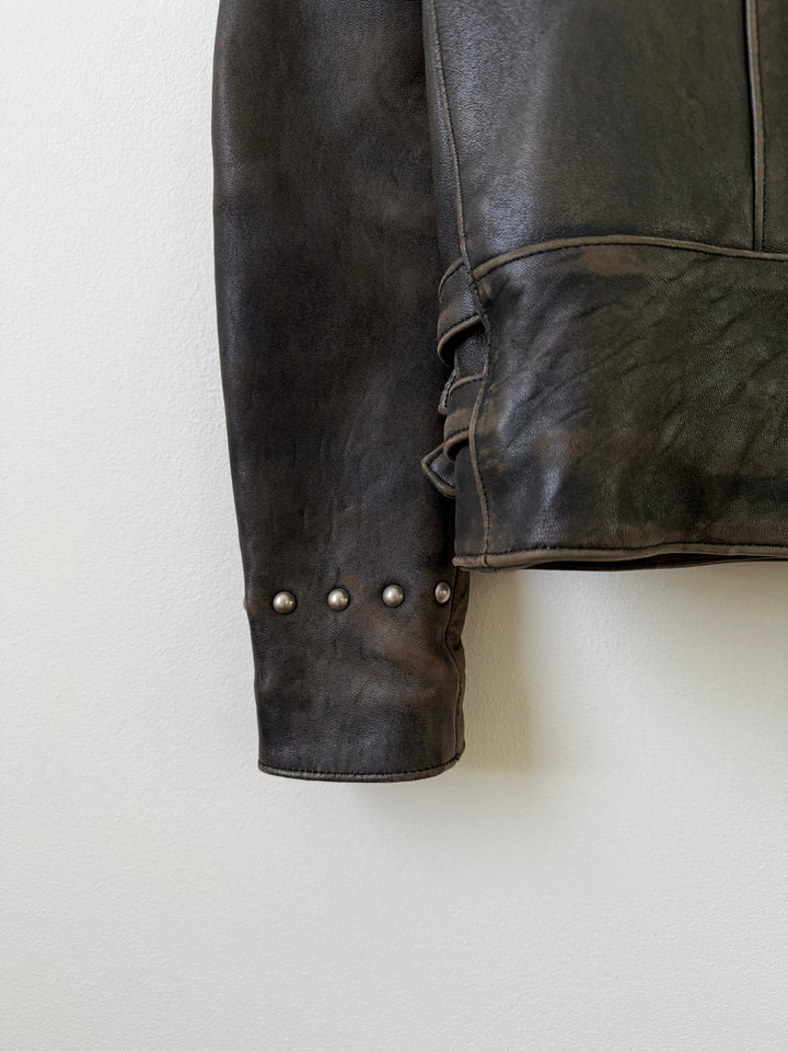 Lab Rat Studded Leather Punk Biker Moto Jacket
