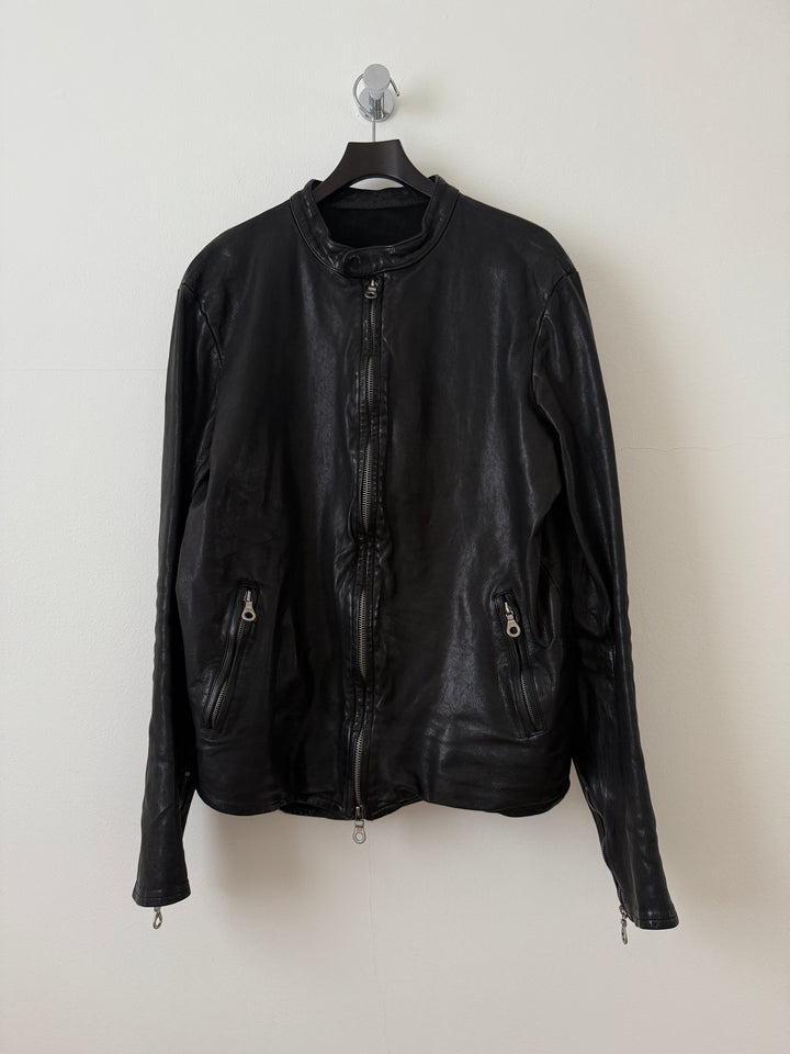 Water Buffalo Leather Moto Jacket