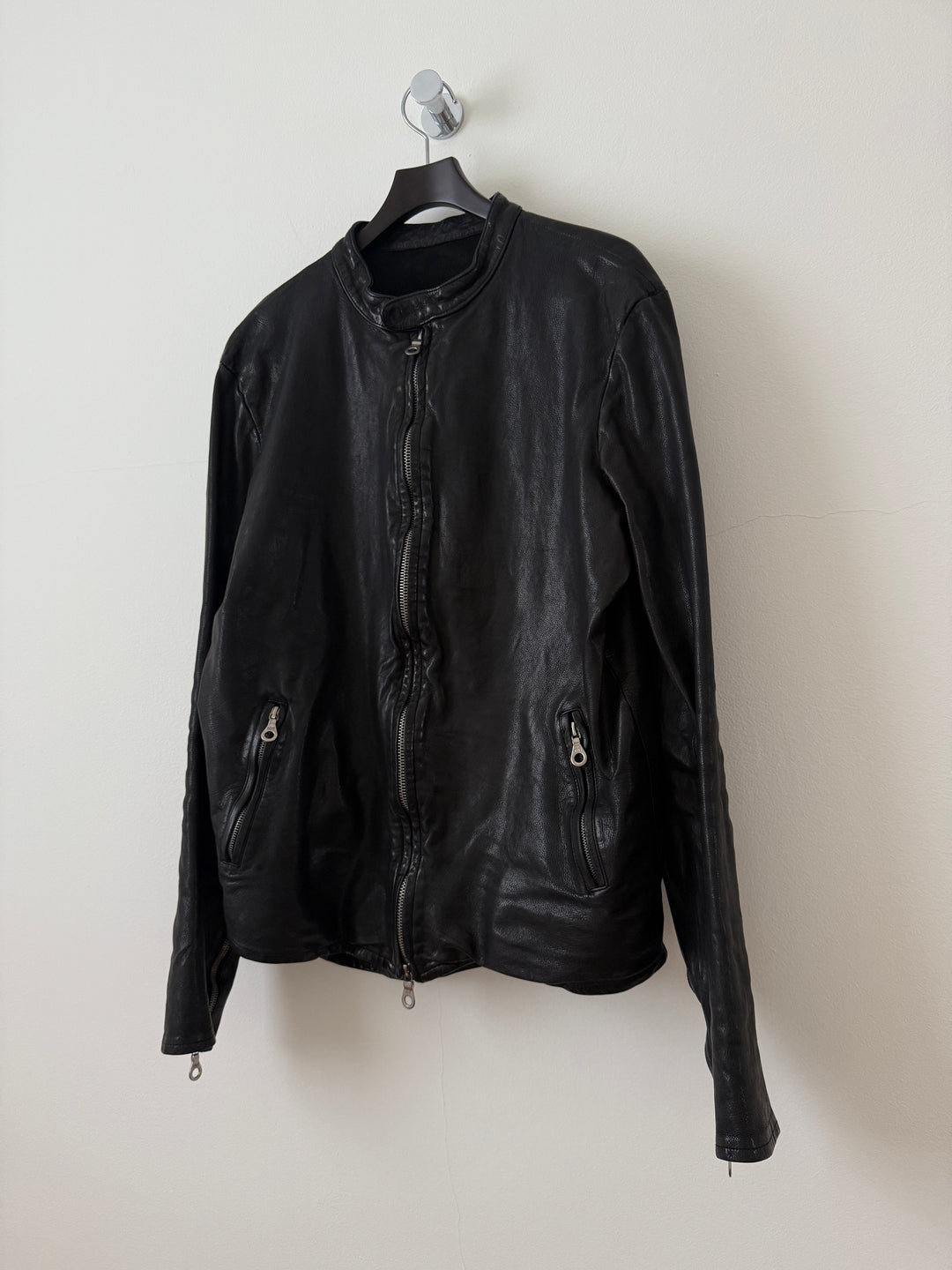 Water Buffalo Leather Moto Jacket
