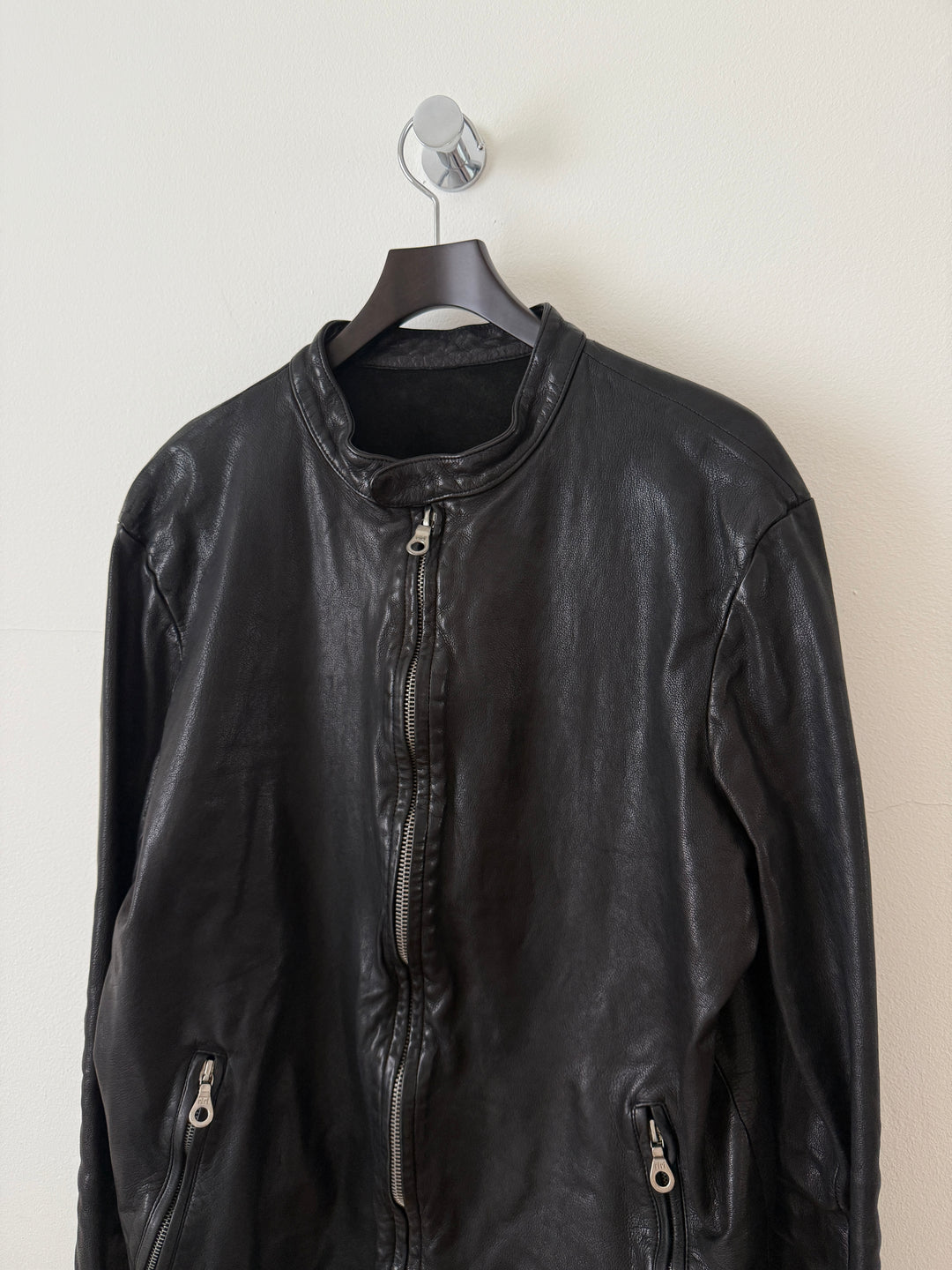 Water Buffalo Leather Moto Jacket