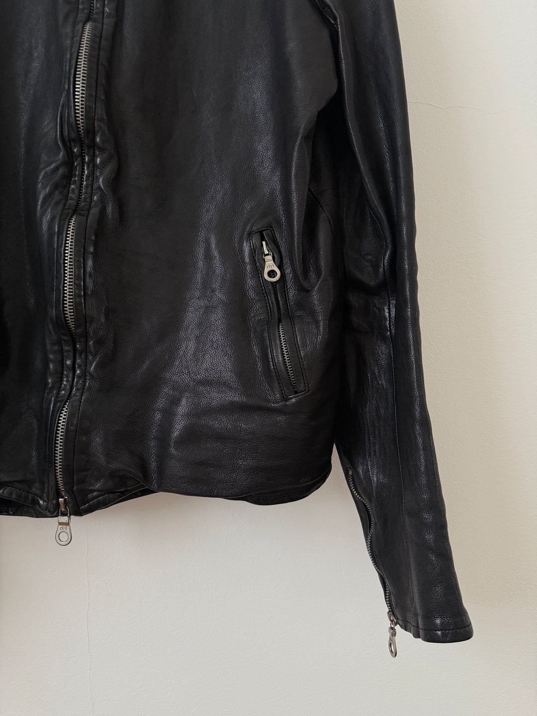 Water Buffalo Leather Moto Jacket