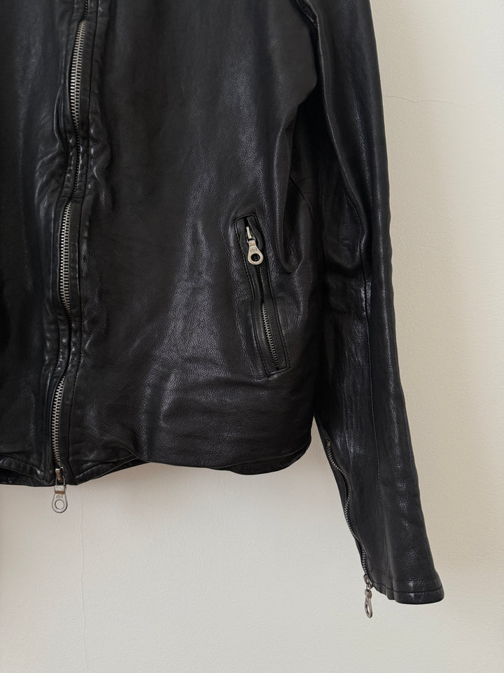 Water Buffalo Leather Moto Jacket