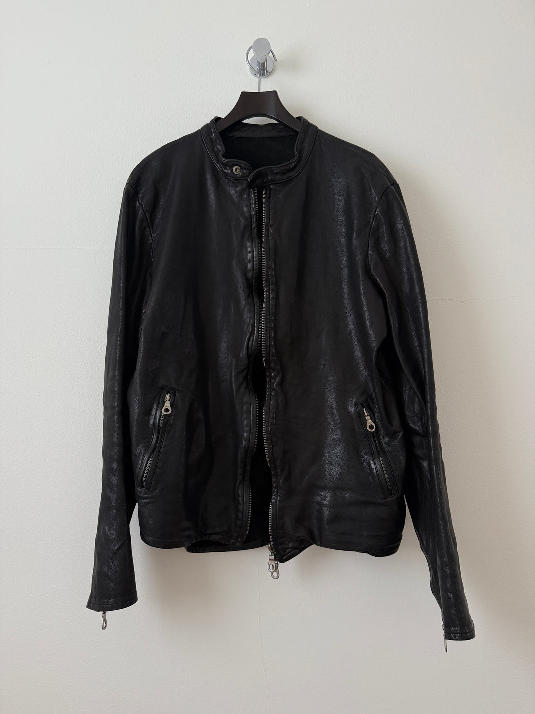 Water Buffalo Leather Moto Jacket