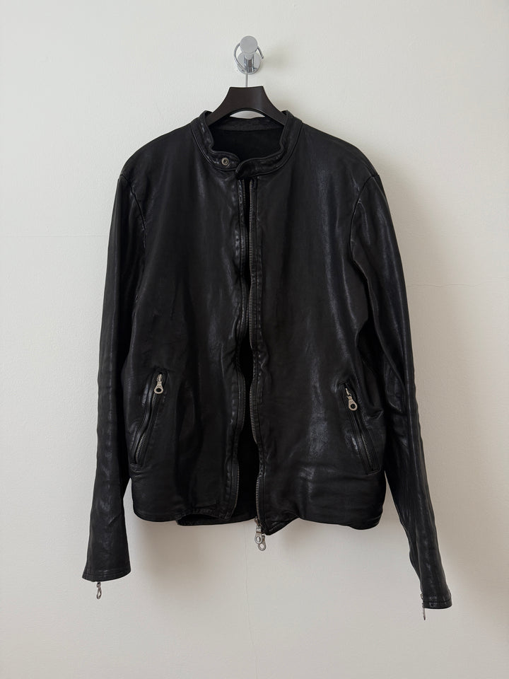 Water Buffalo Leather Moto Jacket