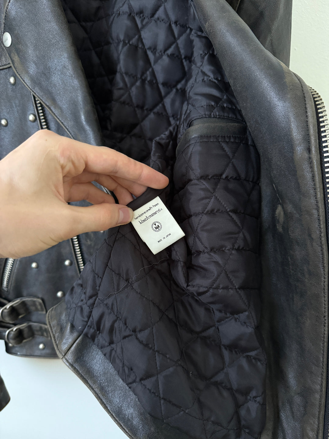 Lab Rat Studded Leather Punk Biker Moto Jacket
