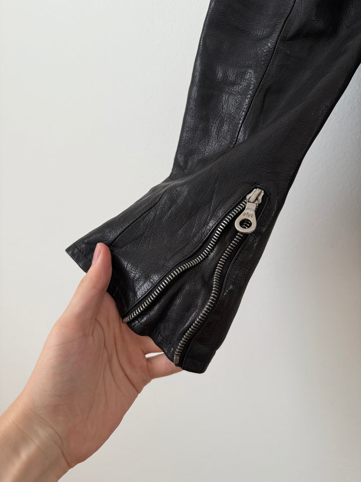 Water Buffalo Leather Moto Jacket