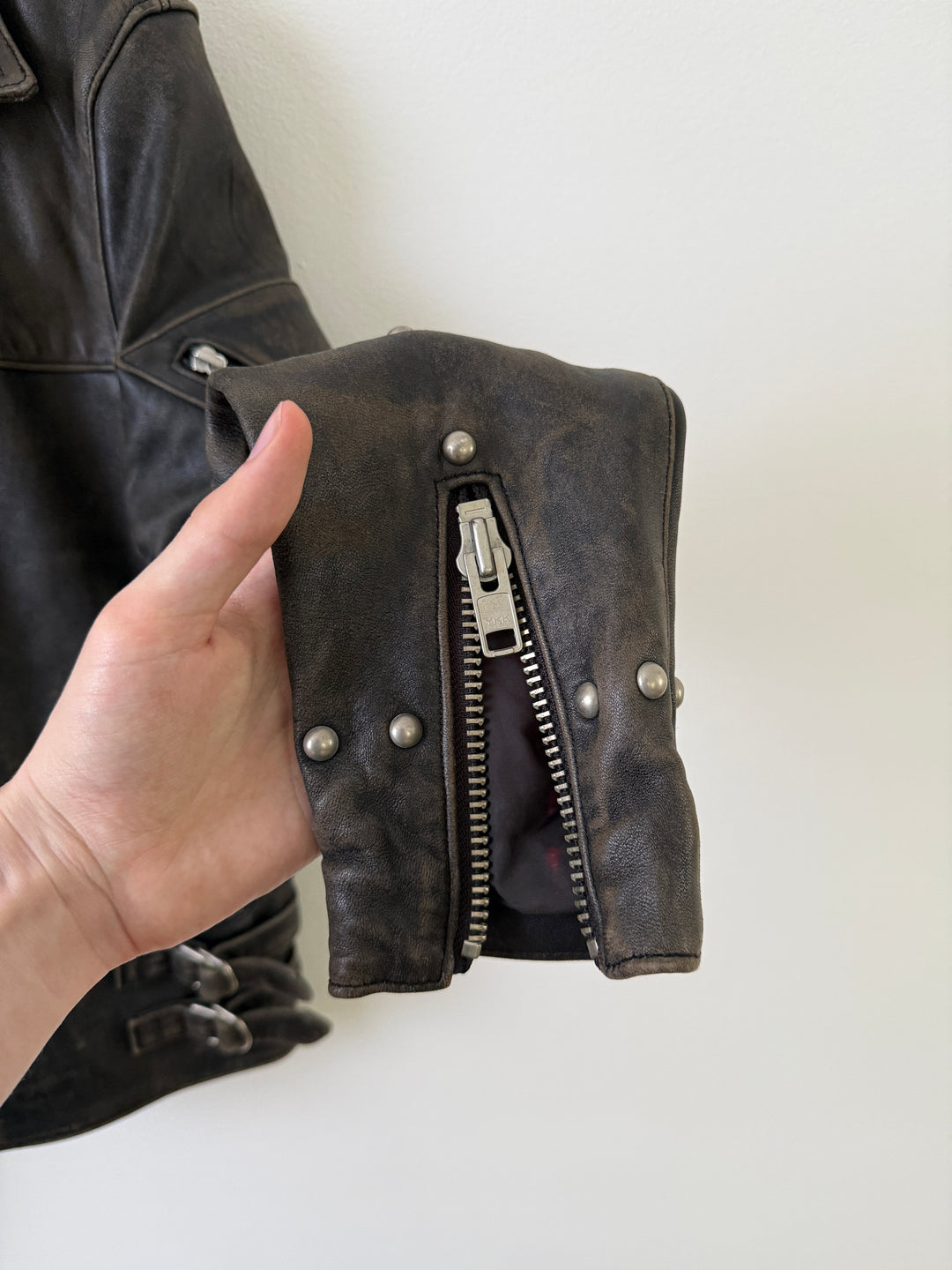 Lab Rat Studded Leather Punk Biker Moto Jacket