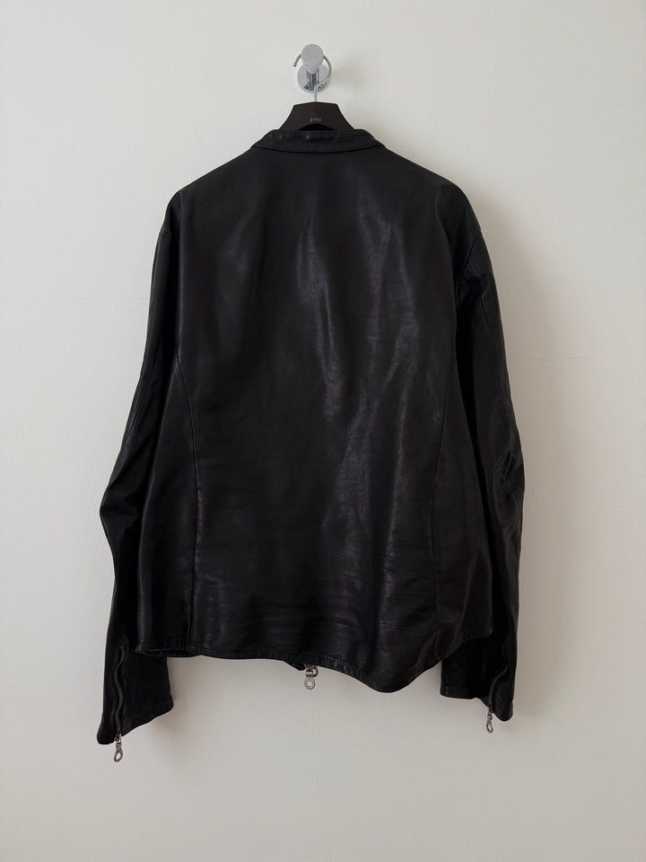 Water Buffalo Leather Moto Jacket