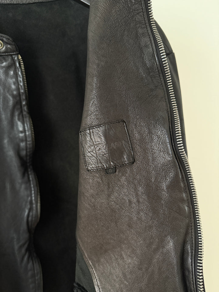 Water Buffalo Leather Moto Jacket