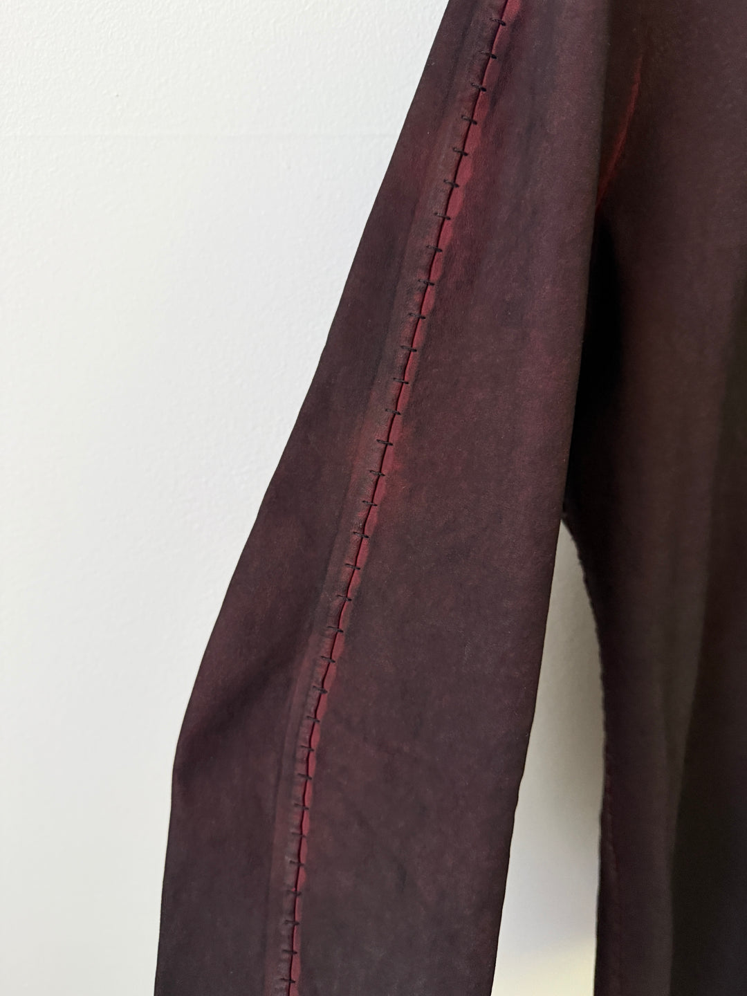 Staple Metal Spine Artisanal Leather Zip Up Jacket