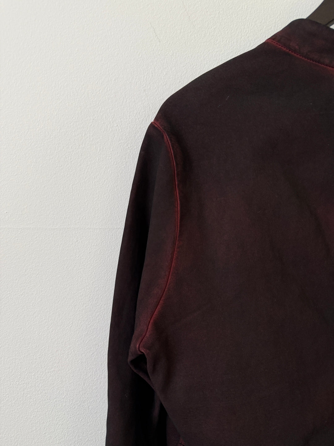 Staple Metal Spine Artisanal Leather Zip Up Jacket