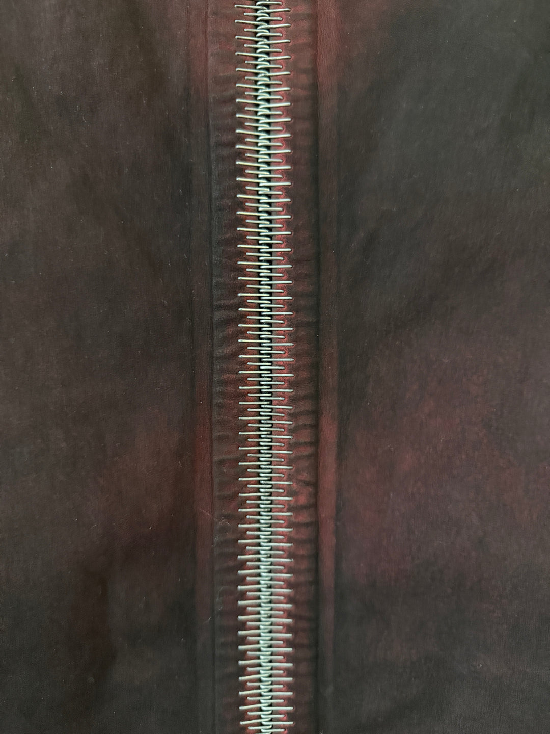 Staple Metal Spine Artisanal Leather Zip Up Jacket