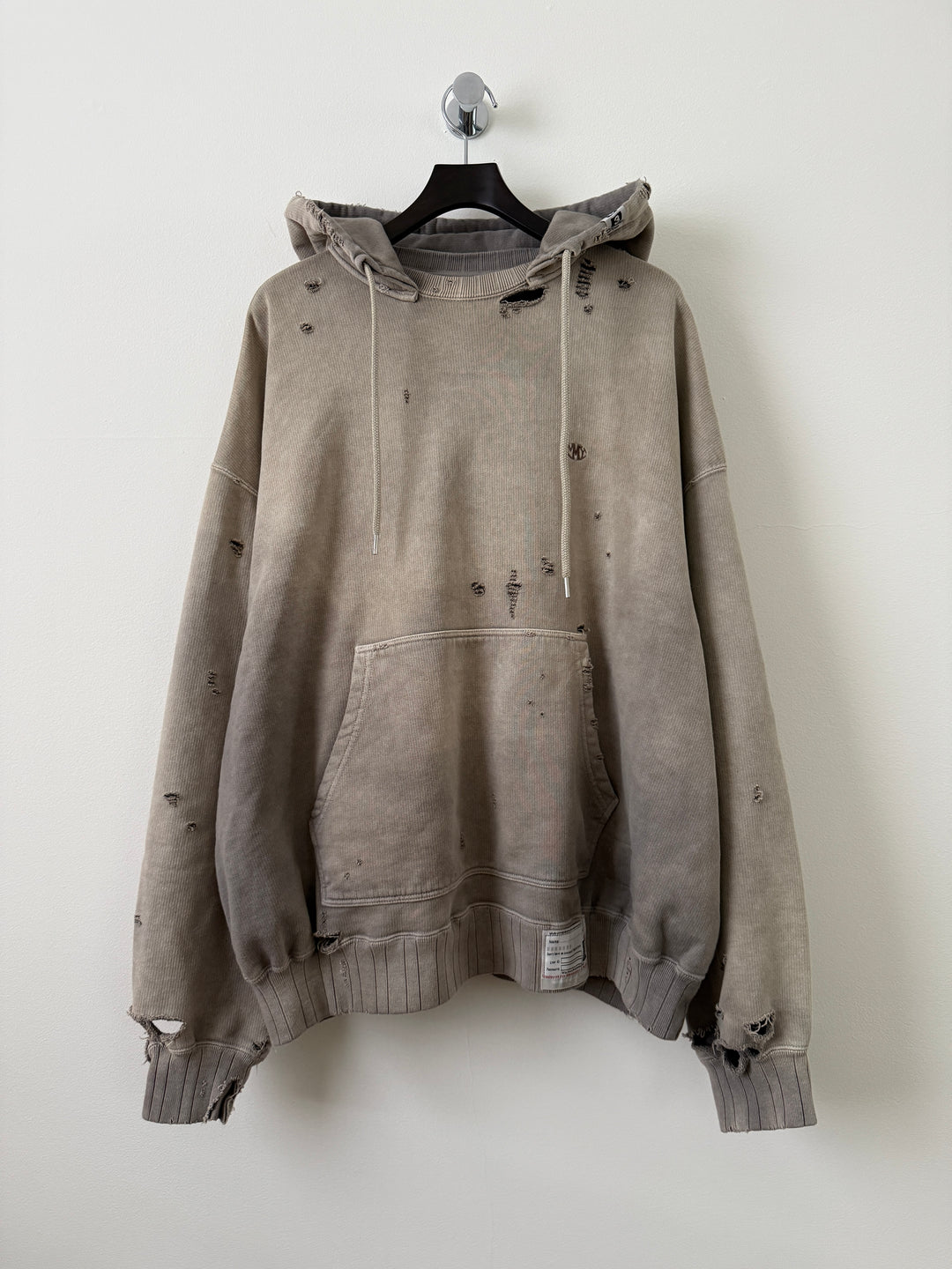 Light Grey Sun Faded Vintage Crewneck Hoodie
