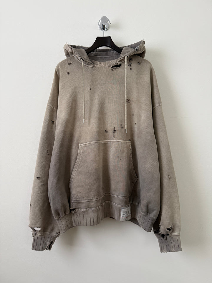 Light Grey Sun Faded Vintage Crewneck Hoodie