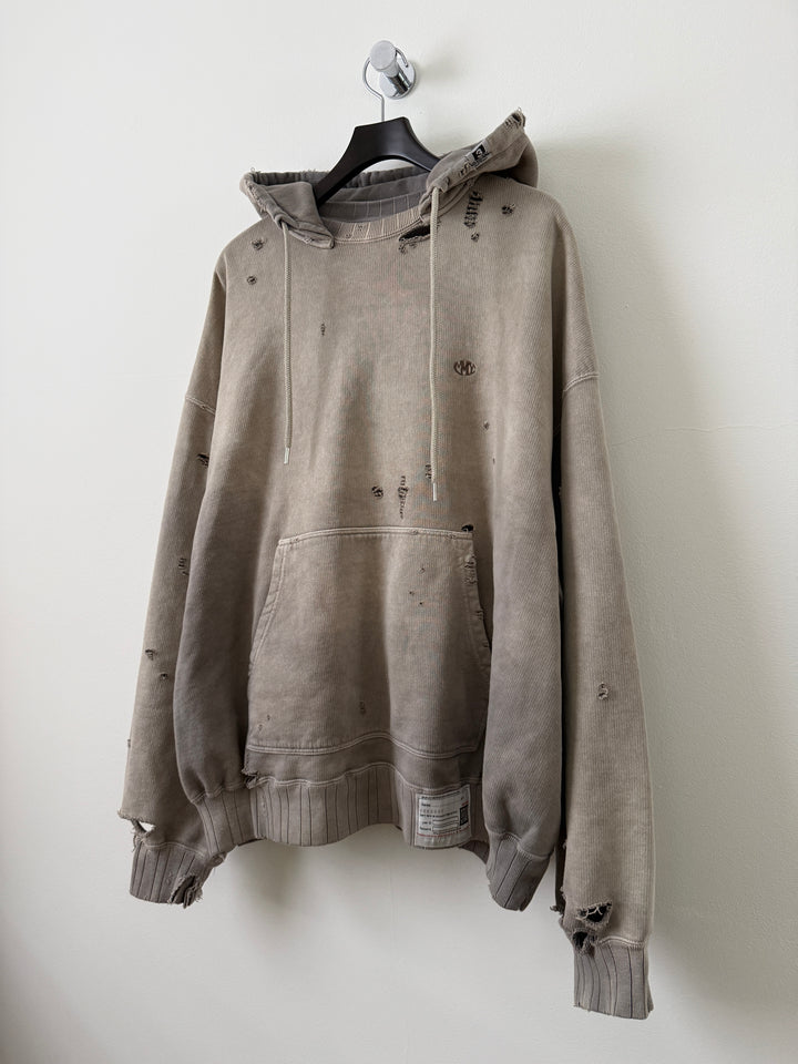 Light Grey Sun Faded Vintage Crewneck Hoodie