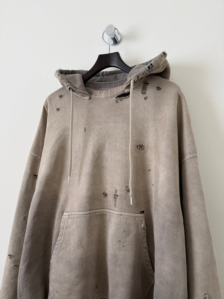 Light Grey Sun Faded Vintage Crewneck Hoodie