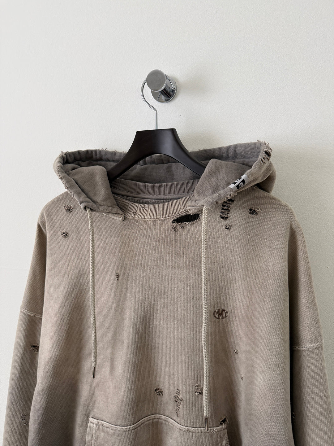 Light Grey Sun Faded Vintage Crewneck Hoodie