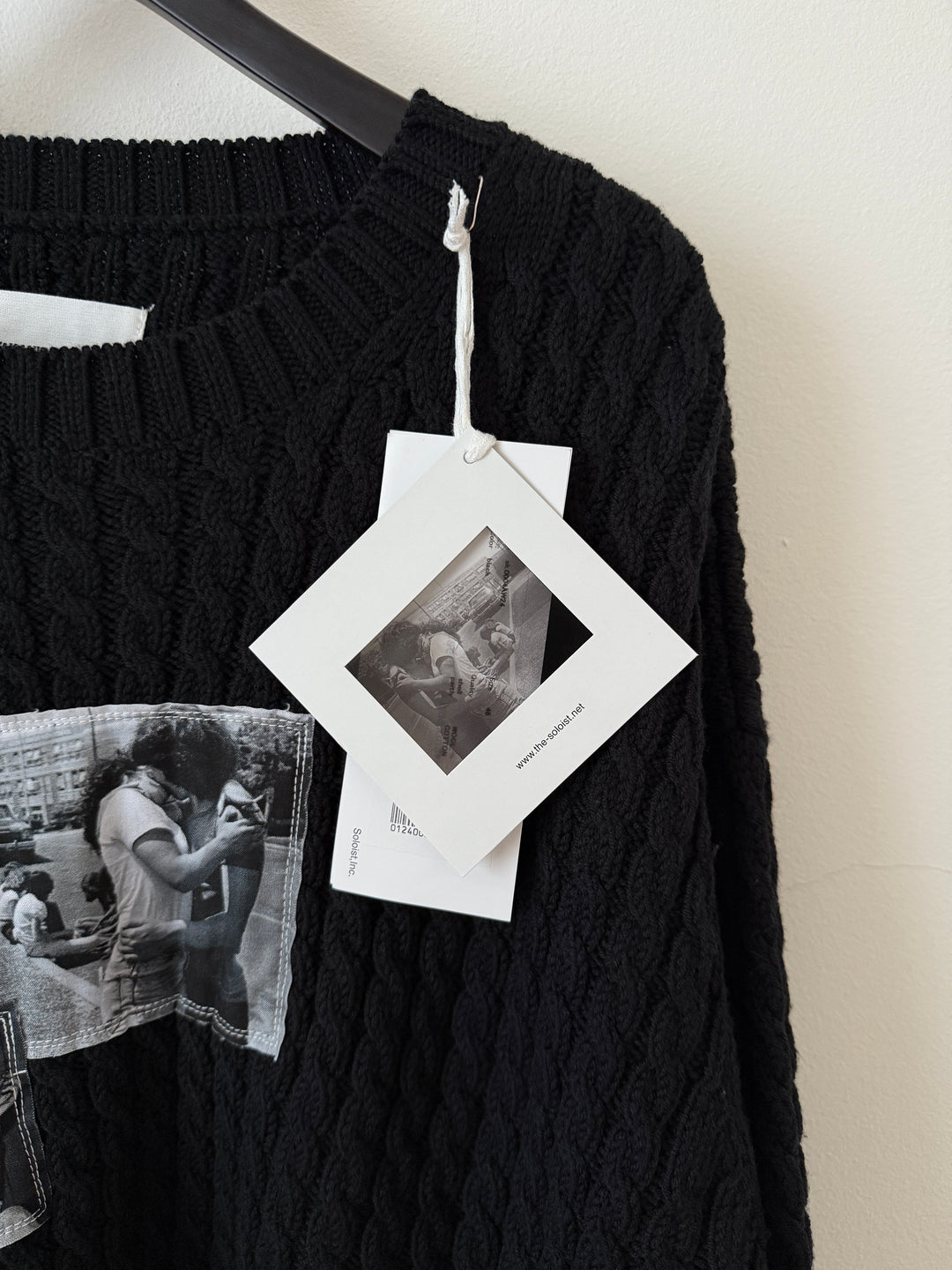 Photo Patch Cable Knit Sweater