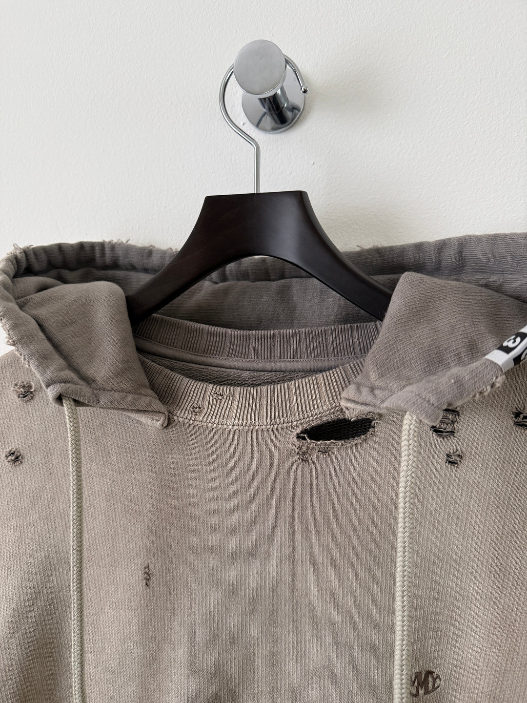 Light Grey Sun Faded Vintage Crewneck Hoodie