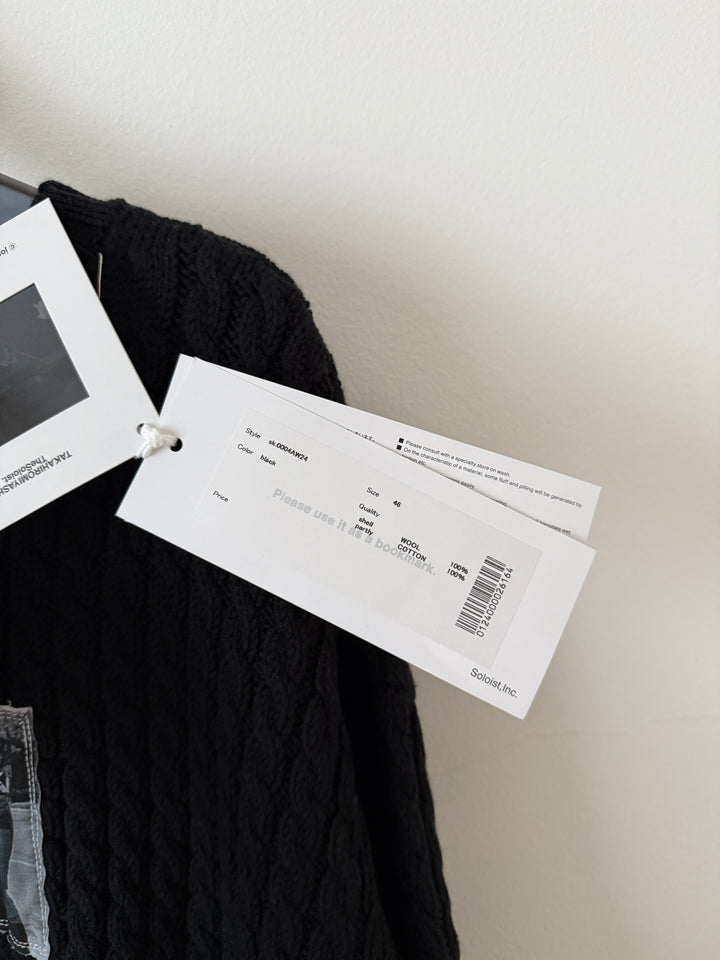 Photo Patch Cable Knit Sweater