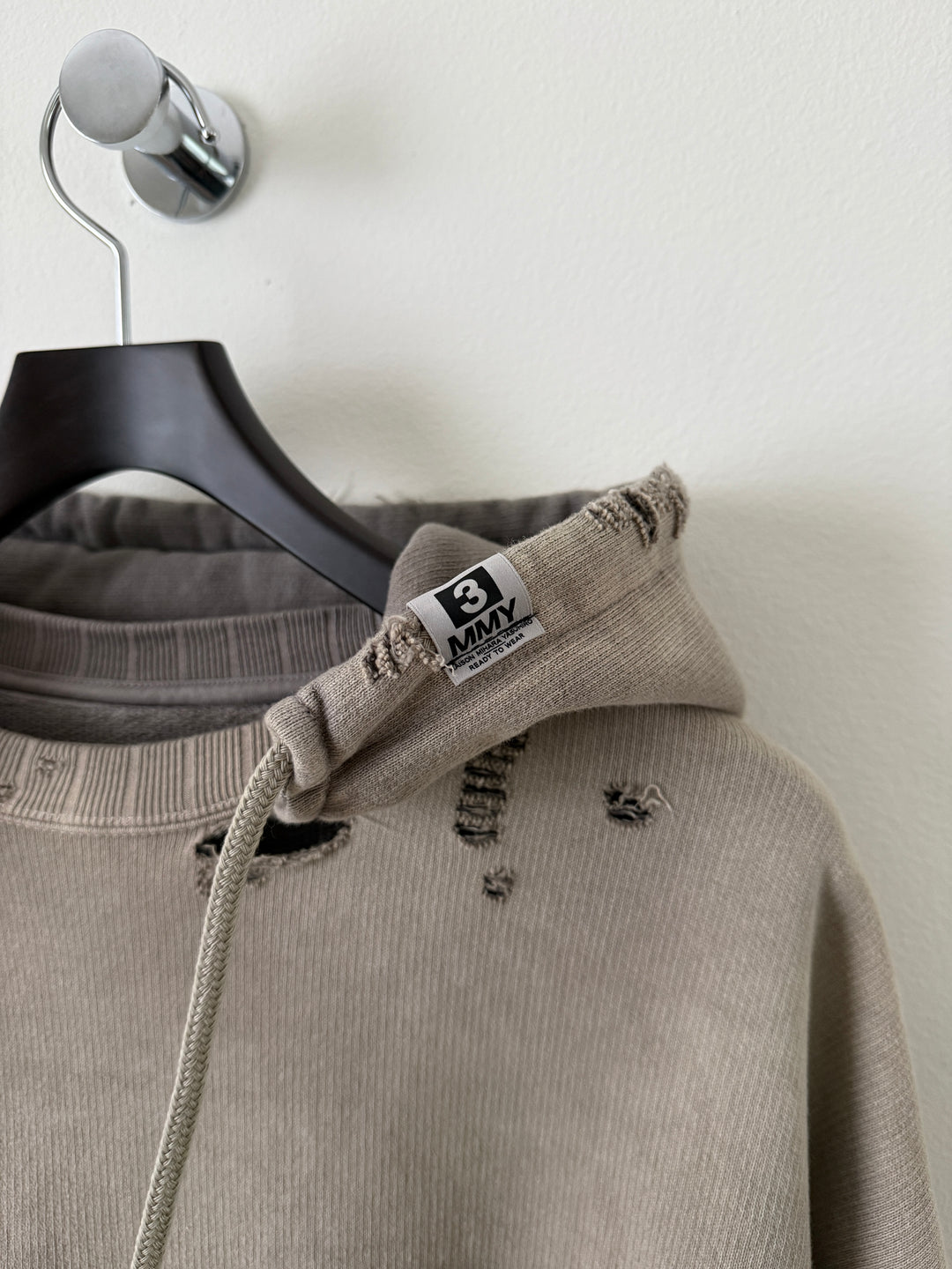 Light Grey Sun Faded Vintage Crewneck Hoodie
