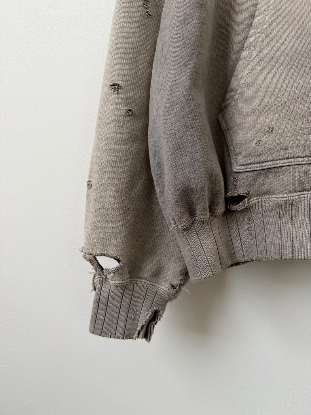 Light Grey Sun Faded Vintage Crewneck Hoodie