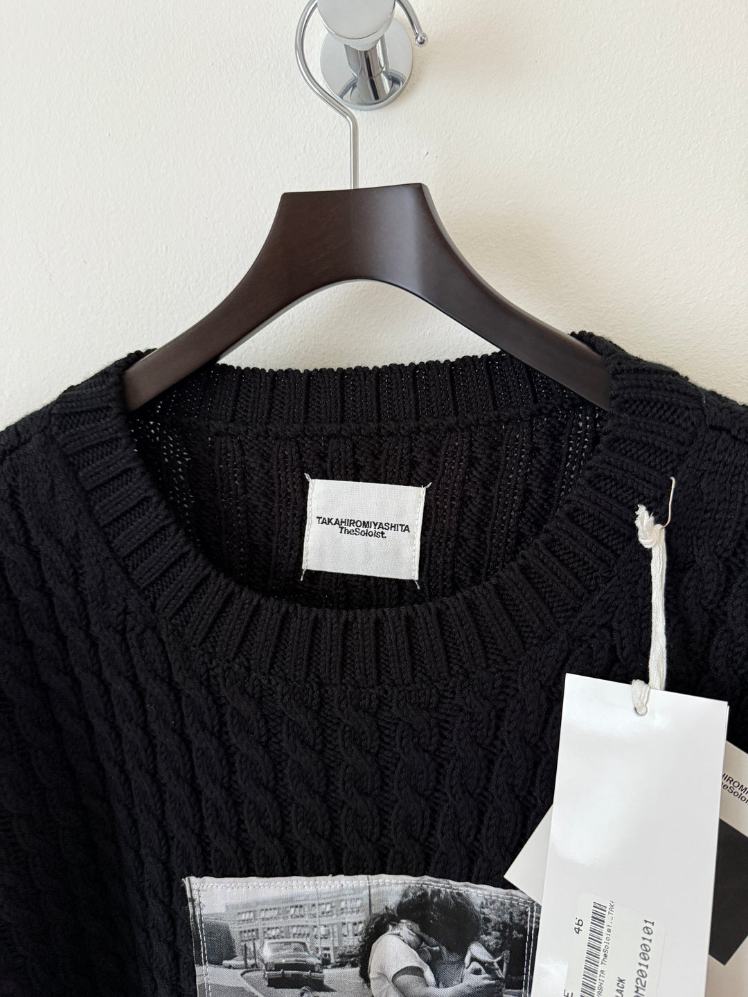 Photo Patch Cable Knit Sweater