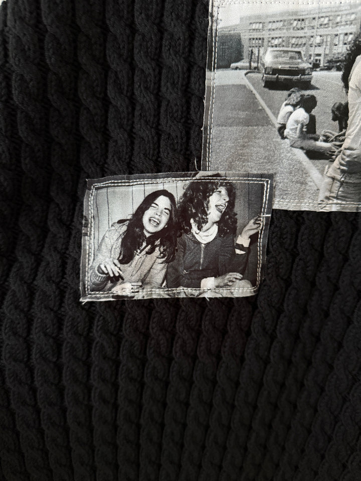 Photo Patch Cable Knit Sweater