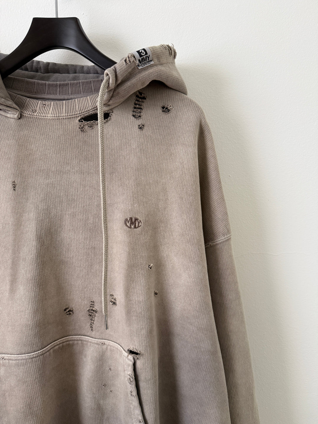 Light Grey Sun Faded Vintage Crewneck Hoodie