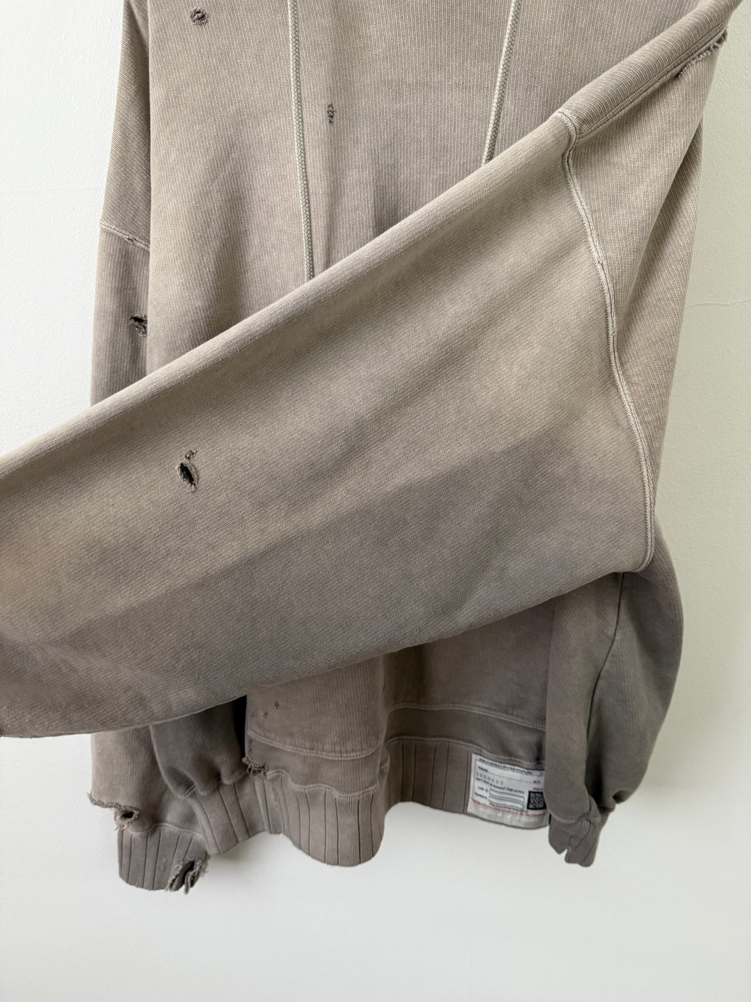 Light Grey Sun Faded Vintage Crewneck Hoodie