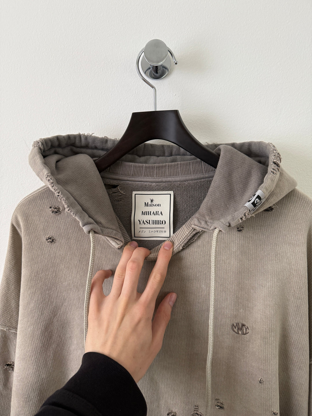 Light Grey Sun Faded Vintage Crewneck Hoodie