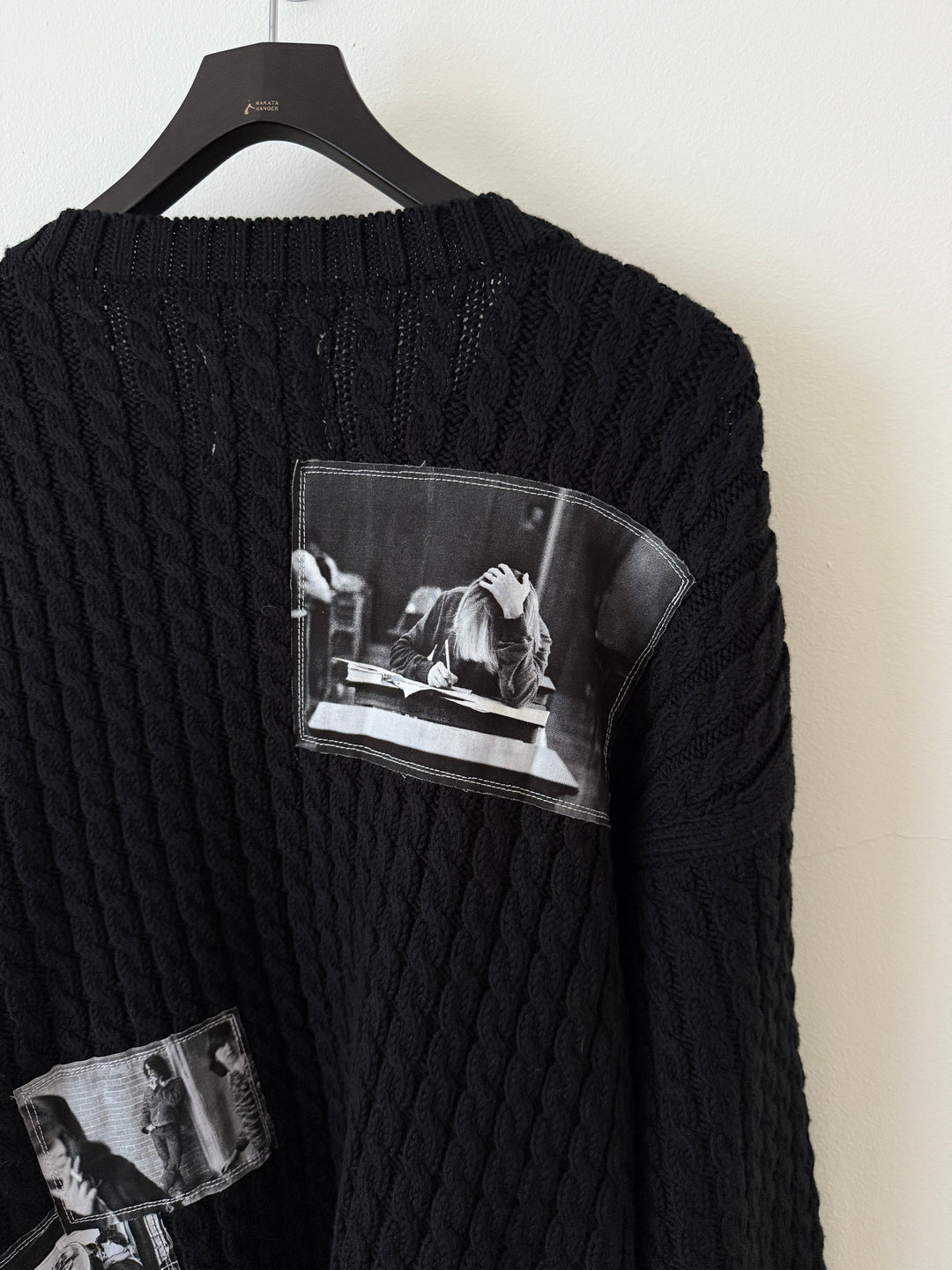 Photo Patch Cable Knit Sweater
