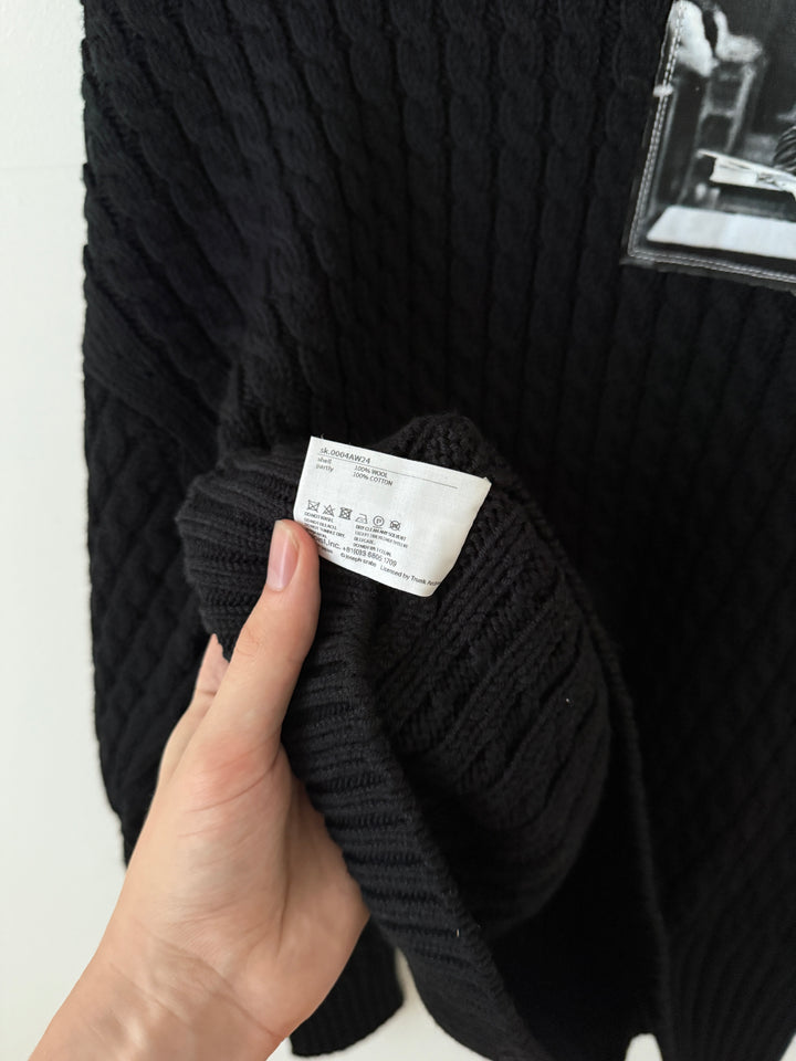 Photo Patch Cable Knit Sweater