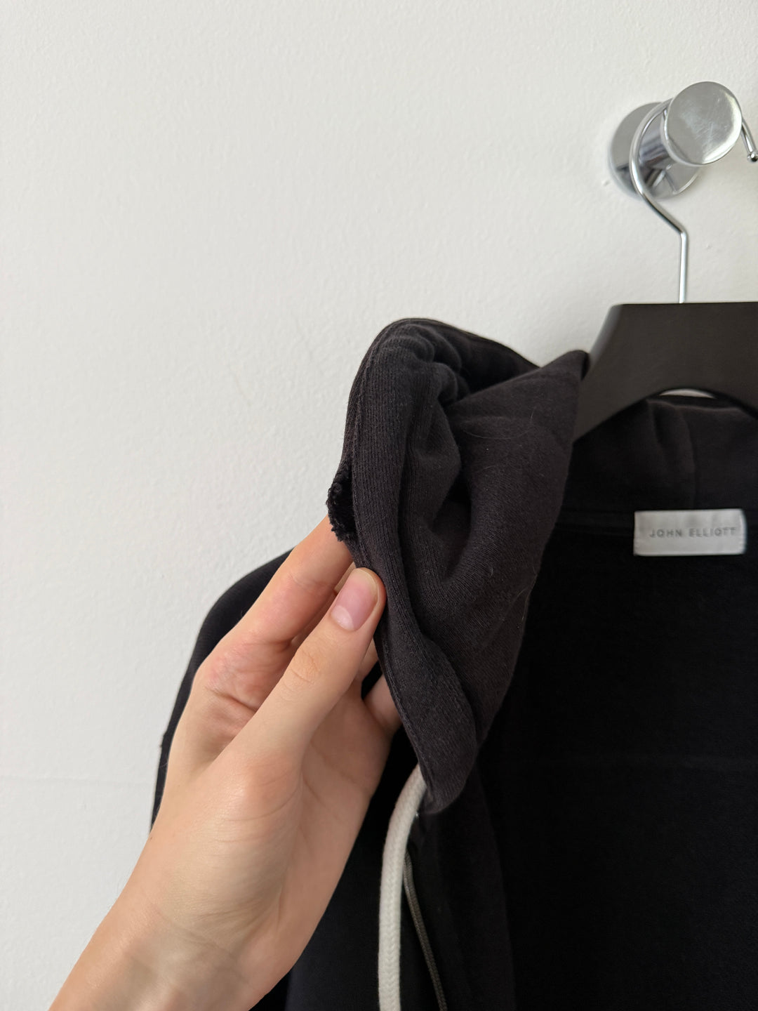 Black Sun Faded Zip Up Drawstring Hoodie